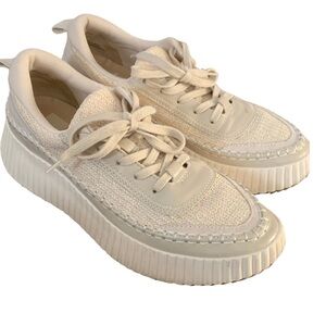 DOLCE VITA Dolan Sneakers Sandstone Size 9 Knit Platform